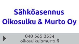 Sähköasennus Oikosulku & Murto Oy logo